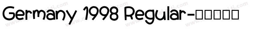 Germany 1998 Regular字体转换
